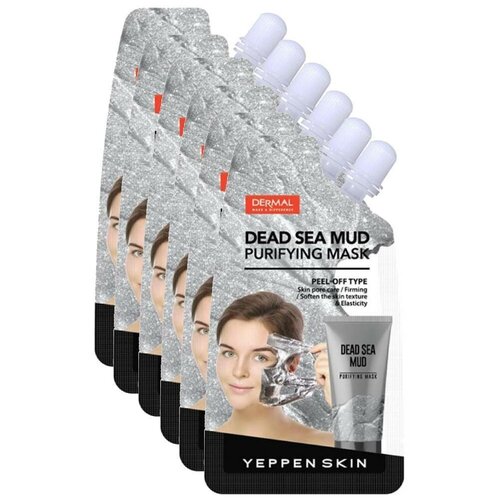 Очищающая и укрепляющая маска-пленка Yeppen Skin Dead sea mud purifying mask 20г 6 шт/