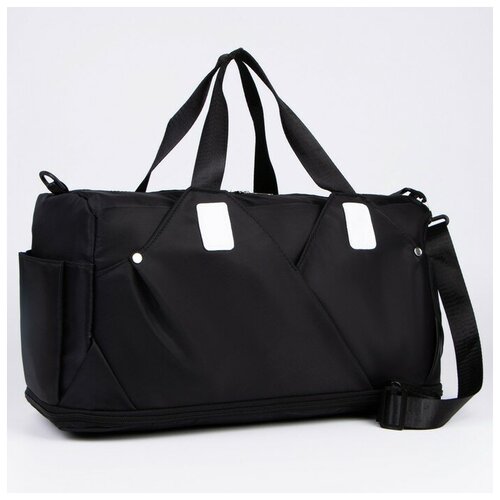 фото Сумка спортивная на молнии с увеличением, 4 наружных кармана, цвет чёрный nazamok