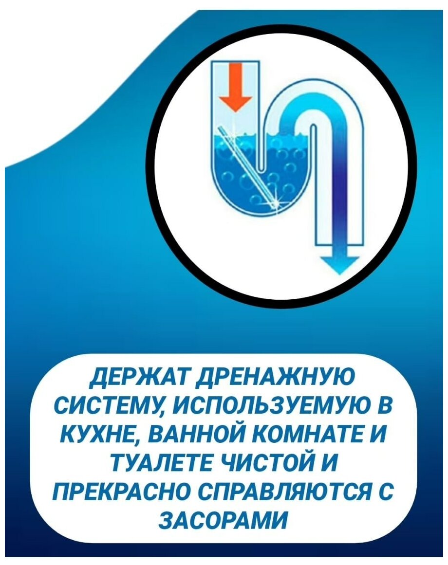 Палочки от засора слива/ активные палочки от засора труб/ средство от засора труб 12 штук/для устранения запаха водосточных труб - фотография № 4