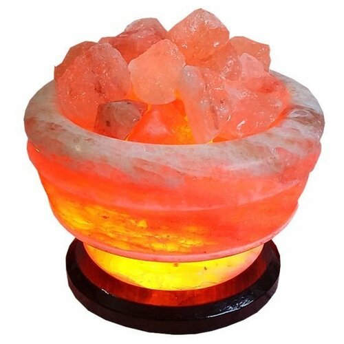 фото Солевая лампа ваза с камнями 3,5-3,9 кг salt lamp