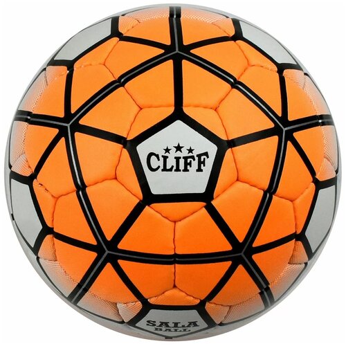 фото Мяч футбольный футзальный cliff, 4 размер, pu, оранжевый