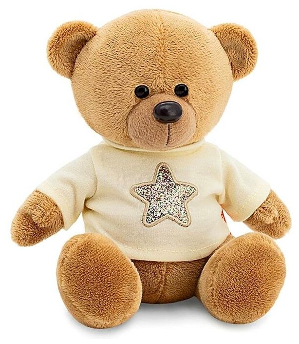 Мягкая игрушка "Медведь Топтыжкин" звезда, цвет коричневый 17 см MA1992/17 4700207