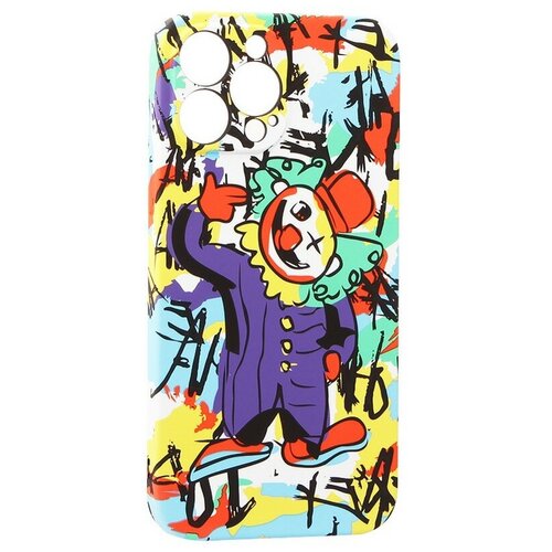 фото Чехол для iphone 13 pro (6.1") силикон luxo 0.8мм с флуоресцентным рисунком kaws j101