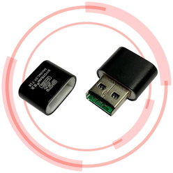 Адаптер-переходник для чтения карт памяти / Картридер adapter Micro SD - USB, USB - Micro SD (Черный) / юсб - микро сд, микро сд- юсб