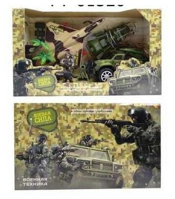 Набор военной техники с фигуркой и аксессуарами "Боевая сила" Abtoys PT-01320