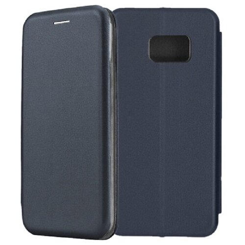 фото Чехол-книжка для samsung galaxy s7 темно-синий full cover