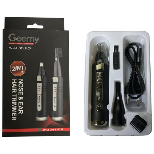 Триммер мужской 2 IN 1 GEEMY GM-3109 оригинал черно-серебристый 69900₽