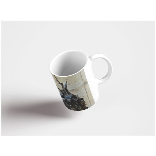 фото Кружка "колибри, птицы, гнездо 320 мл. белая lotsprints