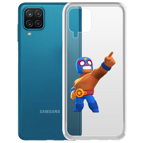 Чехол-накладка Clear Case Brawl Stars-Эль Примо для Samsung Galaxy A12 (A125) чехол накладка clear case brawl stars эль примо для zte blade l9