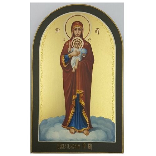 Икона Валаамская Божья Матерь рукописная арка, арт ИР-553 икона божья матерь валаамская арт msm 4221
