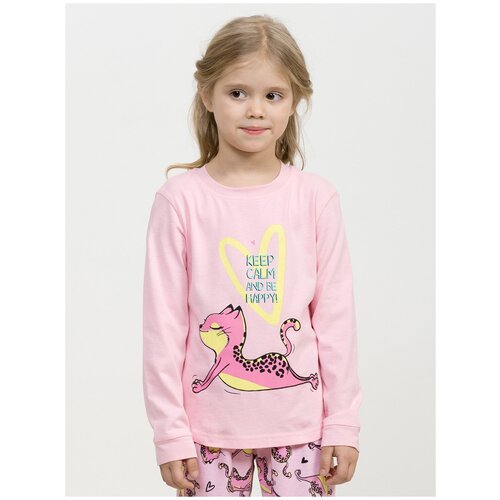 Пижама: джемпер и брюки Pelican WFAJP3275U для девочек, цвет розовый, размер 2