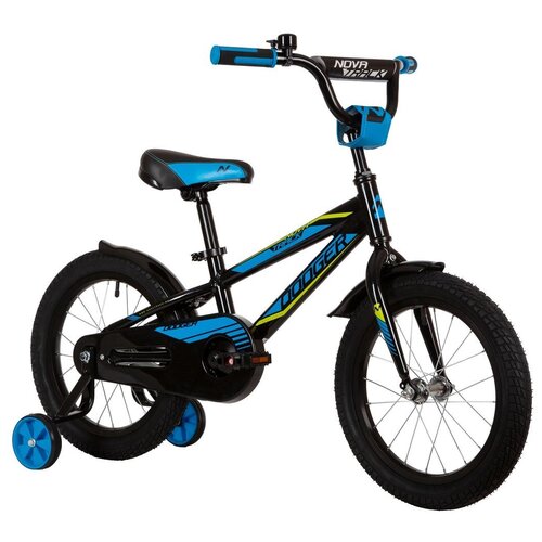 Детский велосипед Novatrack Dodger 16 (2022) черный 9 (требует финальной сборки) детский велосипед rook sprint 16 2020 зеленый 9 5 требует финальной сборки