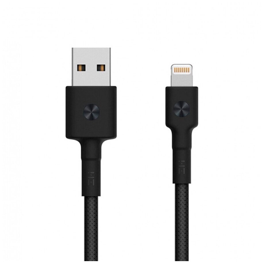Дата-кабель ZMI AL881 MFI USB - Lightning 2м. (Черный)