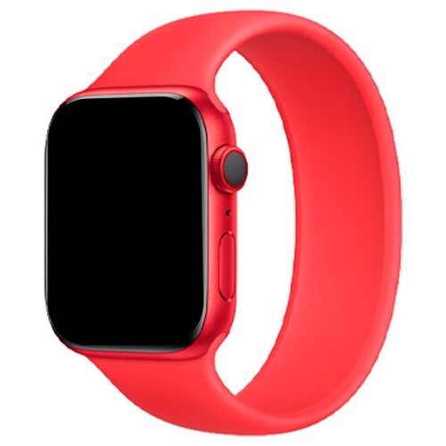 фото Ремешок-браслет силиконовый для apple watch 42/44мм (7), красный, m(145mm) greatcase