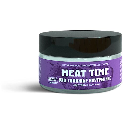 Лакомство MEAT TIME для Собак Ухо говяжье Нежные хрустики 30г