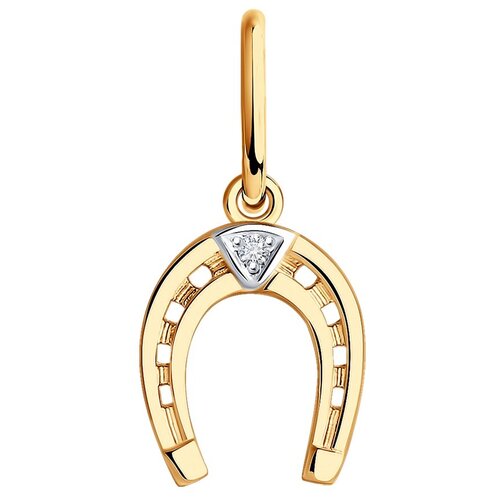 фото Sokolov золотая подвеска «подкова» 031594