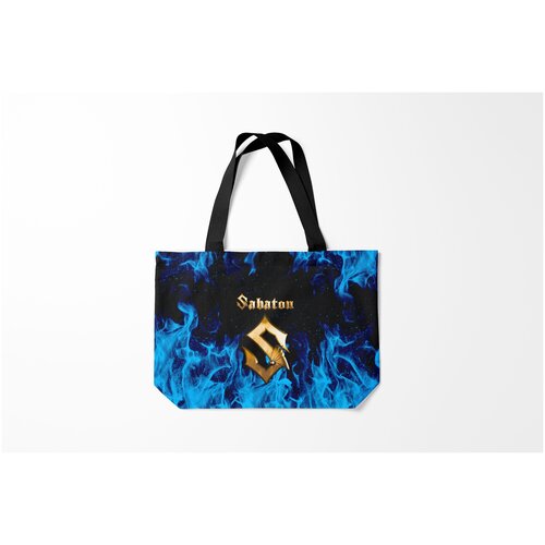 фото Сумка-шоппер / 46х35 см / рок / sabaton burnettie