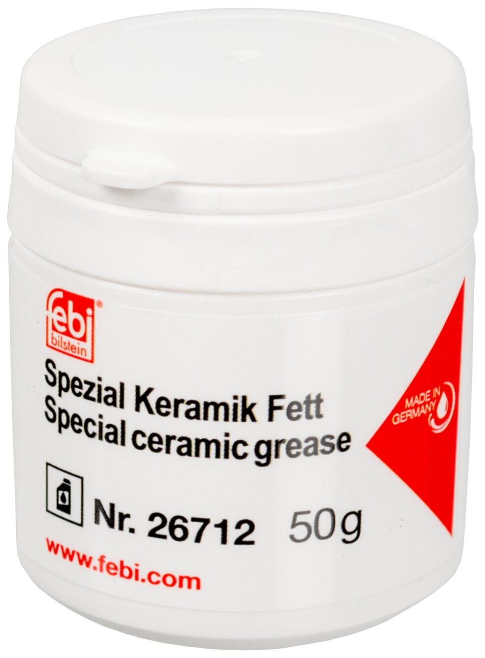 фото Смазка для форсунок/свечей накаливания (белая) /коробка 50г./ FEBI 26712 - Febi арт. 26712