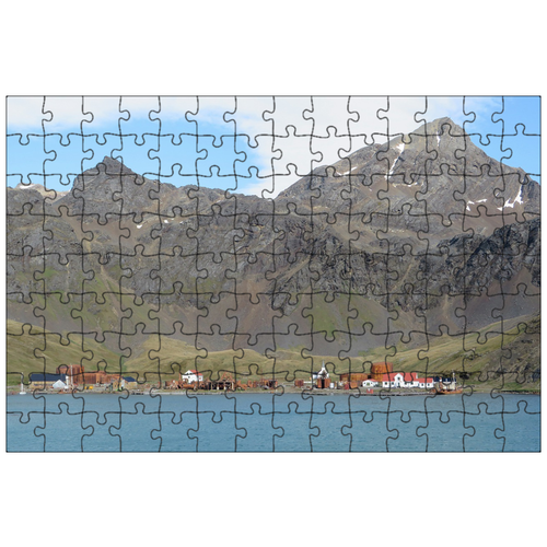 фото Магнитный пазл 27x18см."грютвикен, южная грузия, китобойная станция" на холодильник lotsprints