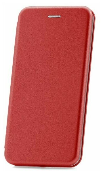Чехол книжка Samsung M10 Derbi Open Book-2 красный, противоударный откидной чехол портмоне с подставкой, кейс с защитой экрана и отделением для карт