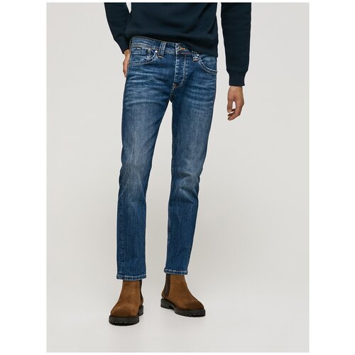 джинсы для мужчин, Pepe Jeans London, модель: PM206318Z234, цвет: голубой, размер: 33/34