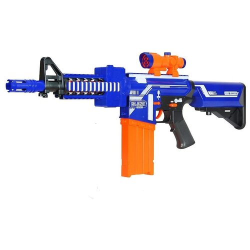 Бластер Zecong Toys Blase Storm (7054), 71 см, синий/оранжевый