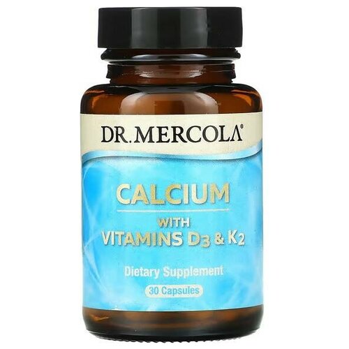 Капсулы Dr. Mercola Calcium with Vitamins D3 & K2, 150 г, 30 шт.