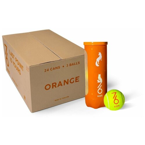 Теннисные мячи 7/6 Orange 3x24