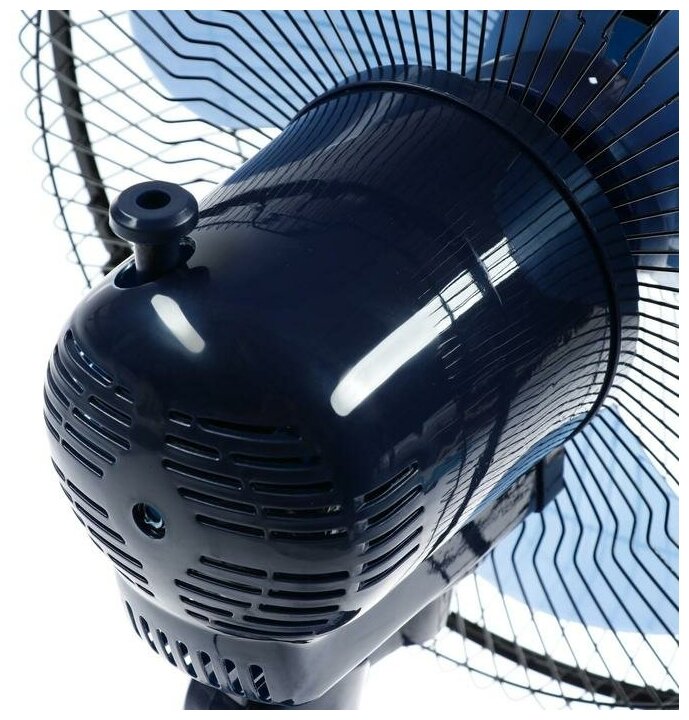 Вентилятор настольный CENTEK CT-5007 (синий) 30 Вт, диам: 31 см, 3 скорости, металл. решётка - фотография № 9