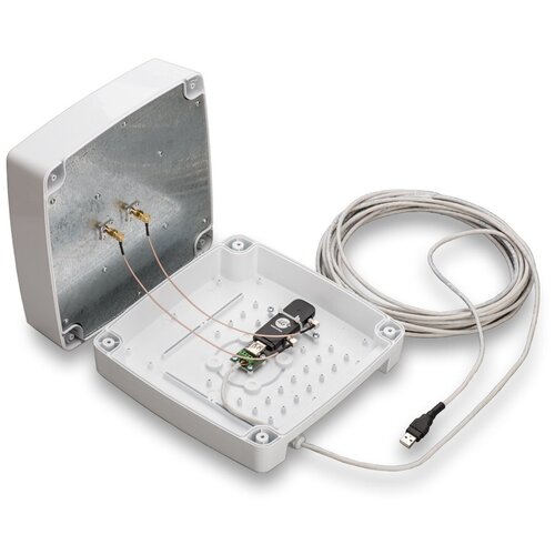 Антенна 3G/4G LTE, KSS15-Ubox MIMO 2х2 BOX,15 dB + USB кабель 10 м. + пигтейлы CRC9, (Без USB модема)