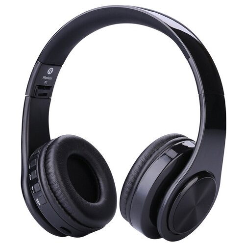 Беспроводные складные наушники с микрофоном и слотом для TF-карты черные 119900₽