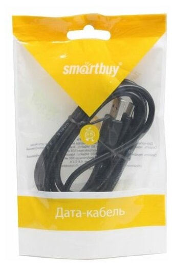 кабель USB 2.0-type-C SMARTBUY iK-3112 black 1,0м черный - фото №11