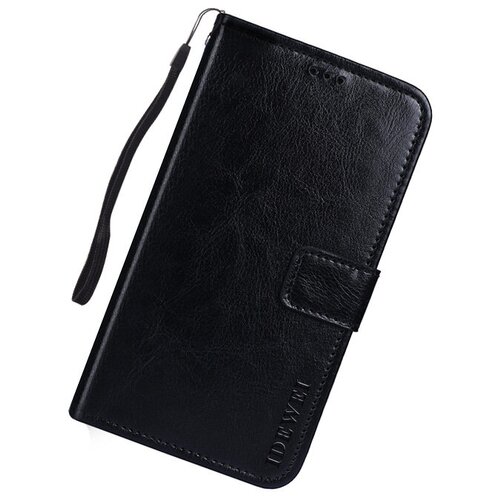 фото Чехол-книжка mypads для vivo y91c из качественной импортной искусственной кожи с подставкой застежкой и визитницей черный