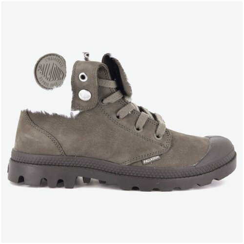 фото Ботинки женские palladium baggy nbk wl 97962-236 с отворотом серые (41)