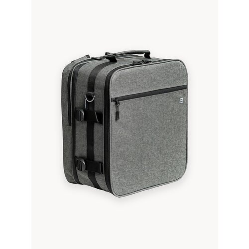 Рюкзак-трансформер для ручной клади 36х30х27 Pobedabags Grey Base