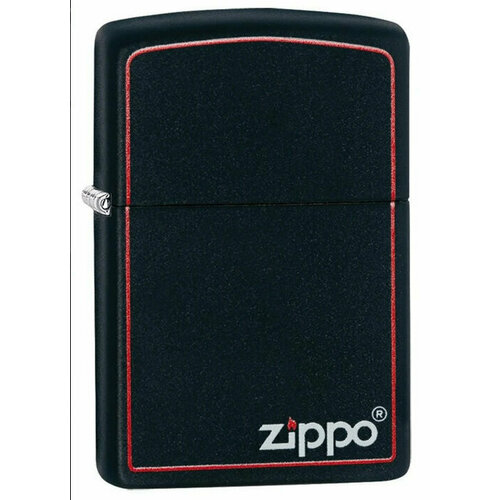 Зажигалка ZIPPO Classic с покрытием Black Matte, латунь/сталь, чёрная, матовая, 38x13x57 мм оригинальная бензиновая зажигалка zippo 218 all in all с покрытием black matte