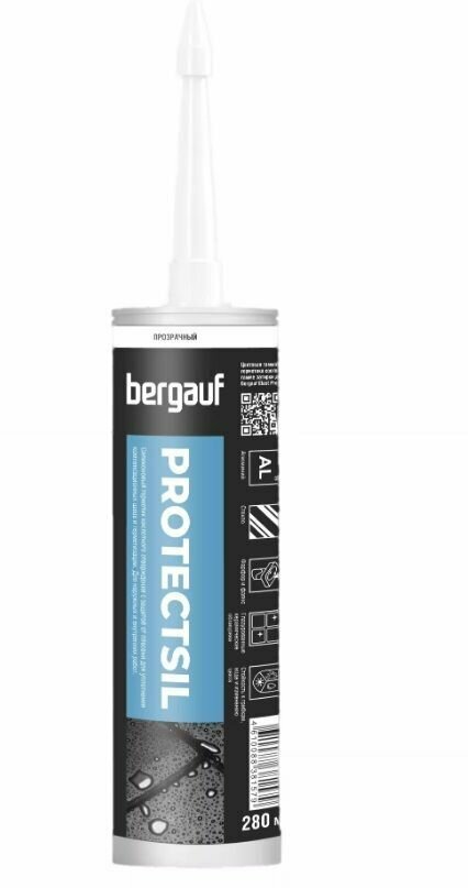 фото Затирка-герметик Bergauf Protectsil прозрачный 280мл