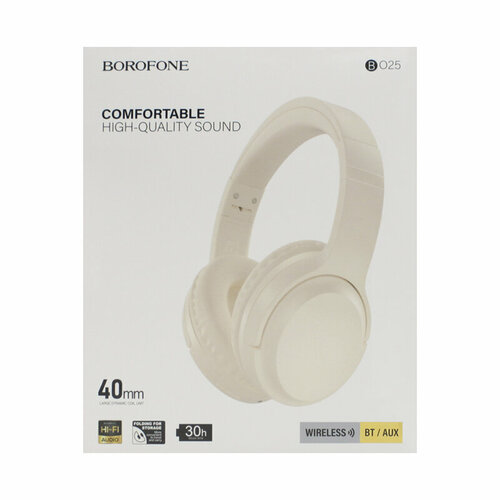 Наушники беспроводные Borofone BO25 милки 185400₽