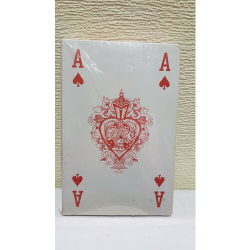 Карты игральные Огромные 54шт, бумажные атласные размер 19×12,7×22см карты игральные атласные 54шт покер премиум карты атласные игральные для покера 54л классические игральные карты