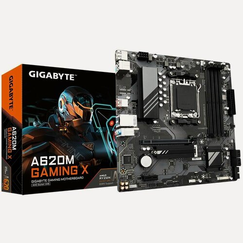 Изображение товара Материнская плата Gigabyte A620M GAMING X, Socket AM5, AMD A620, 4xDDR5-5200, mATX, RTL