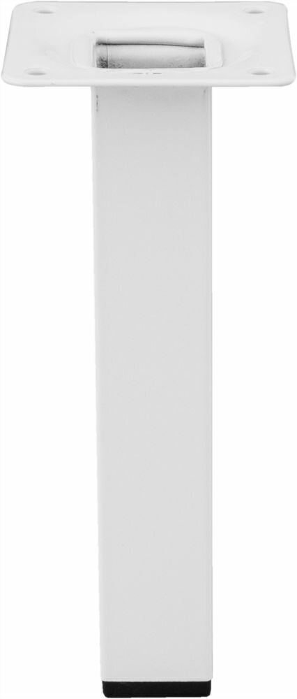 Ножка квадратная 150х25 мм сталь максимальная нагрузка 50 кг цвет белый