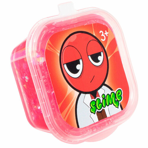 Лизун Slime Monster красный SLM100 игрушка антистресс slime лизун с шариками цвет синий 1 шт