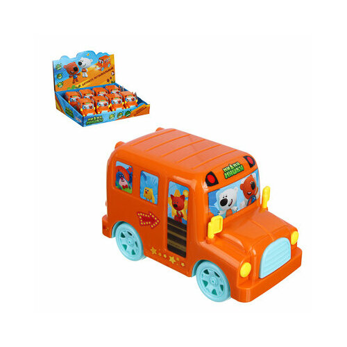 развивающая игрушка игроленд автобус сортер разноцветный Игроленд игрушка музыкальная автобус мимимишки, звук, свет, инерция, 3xag13, abs, 11,5х7х5,5см