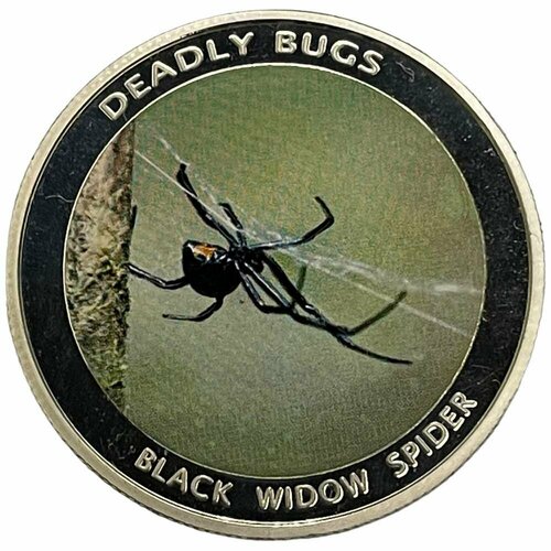 Замбия 1000 квач 2010 г. (Смертоносные насекомые - Паук Черная вдова) (Proof) printio плакат a3 29 7×42 черная вдова black widow