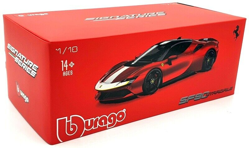 Машинка металлическая Bburago коллекционная 1:18 Ferrari Signature SF90 STRADALE 18-16911