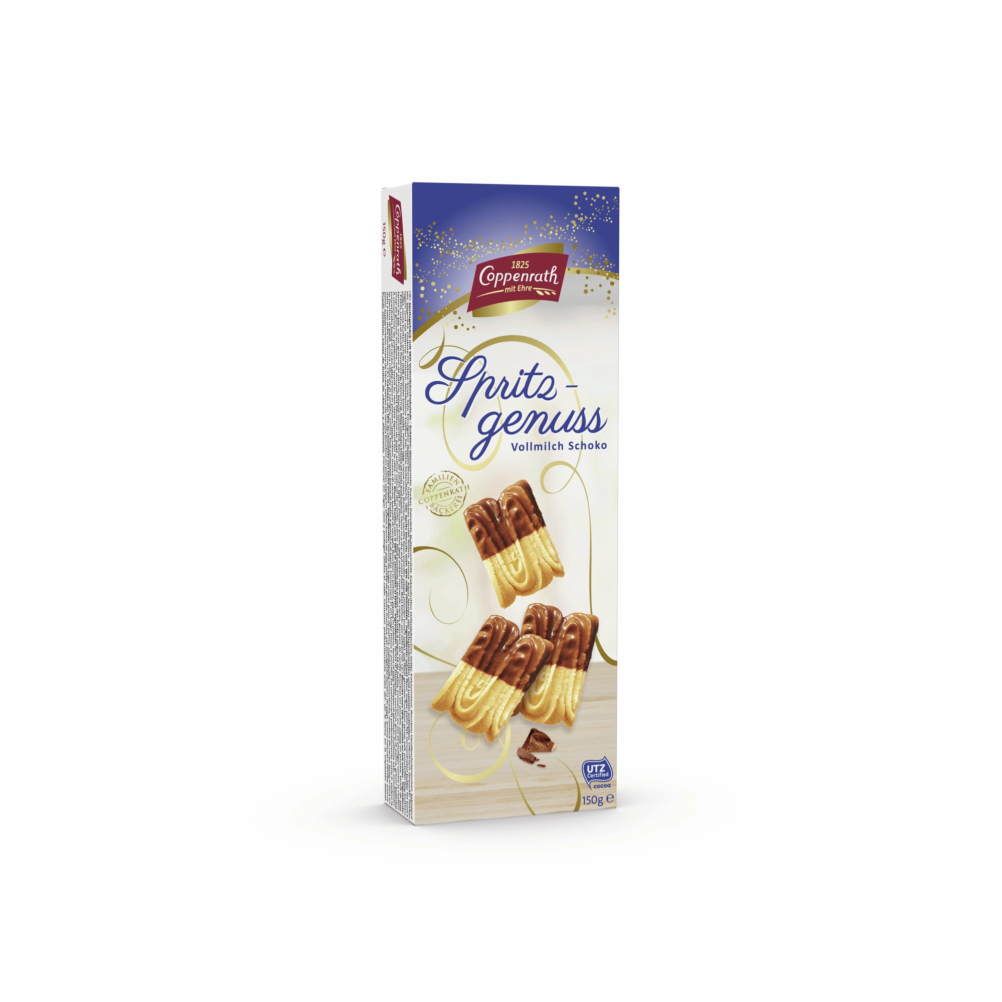 Печенье песочное с молочным шоколадом "Coppenrath" Spritz-Genuss 150 грамм - фотография № 2