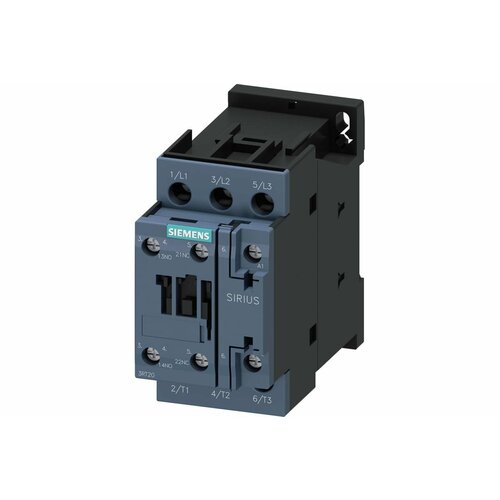 Контактор Siemens 3 полюса AC-3, 7.5KW/400V, 1NO+1NC 3RT20251AH20