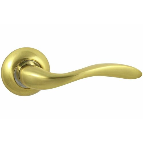 Дверная ручка межкомнатная Vantage V57C на круглой розетке SB матовое золото ручка дверная межкомнатная vantage v34sg sl на круглой розетке матовое золото
