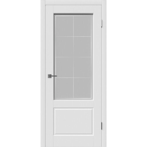 Межкомнатная дверь ВФД Шеффилд со стеклом эмаль белая