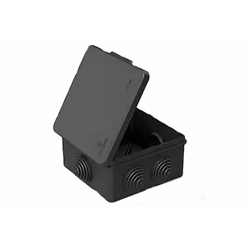 Распределительная коробка Промрукав для прямого монтажа безгалогенная HF черная 100х100х50 1 шт 40-0302-9005